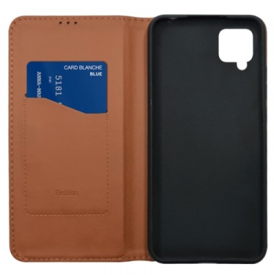 Купить чохол-книжка leather fold для samsung a225 galaxy a22 4g/m325 galaxy m32 4g (коричневий) онлайн