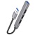USB HUB Hoco HB26 4-in-1 adapter (USB to USB3.0+USB2.0*3) (Сiрий) usb hub hoco hb26 4-in-1 adapter (usb to usb3.0+usb2.0*3) (сiрий)