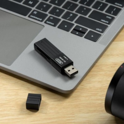 картрідер xo dk05a usb2.0 2in1 (чорний) 
