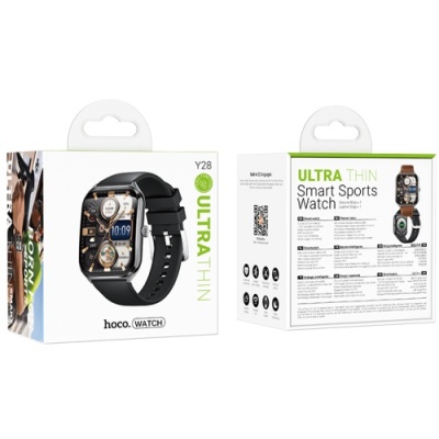 смарт-годинник hoco y28 smart sports watch (чорний) 