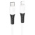кабель hoco x82 silicone type-c - lightning 20w 3a/1m (білий) 