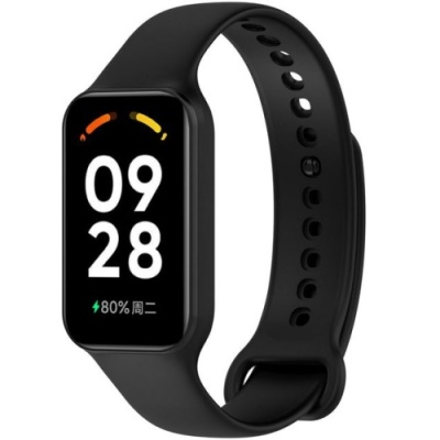 ремінець для xiaomi mi band 8 active/redmi smart band 2 original design (black) 