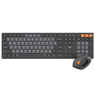 клавіатура бездротова + миша fantech go wk895 silent click (чорний) 