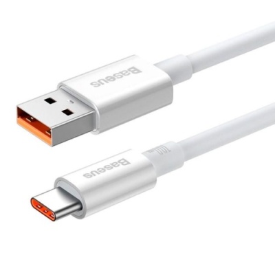кабель baseus superior series fast charging data usb - type-c 100w/2m (p10320102214-03) (white) 