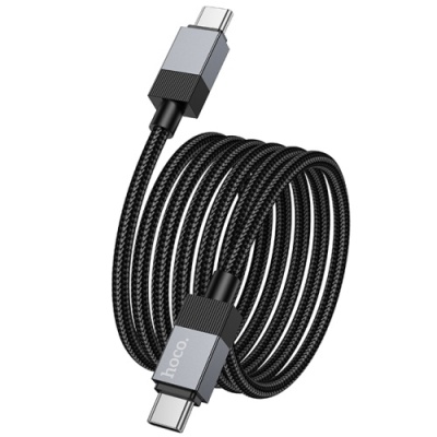 кабель hoco x110 type-c - type-c 60w/1m (чорний) 