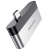 перехідник borofone dh2 type-c to hdmi+usb3.0 adapter (сталево-чорний) 