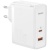 мережевий зарядний пристрій baseus gan5 fast charger (ccgp090202) 1usb/60w/qc4.0 + 1type-c/100w/pd + (type-c - type-c) (білий) 