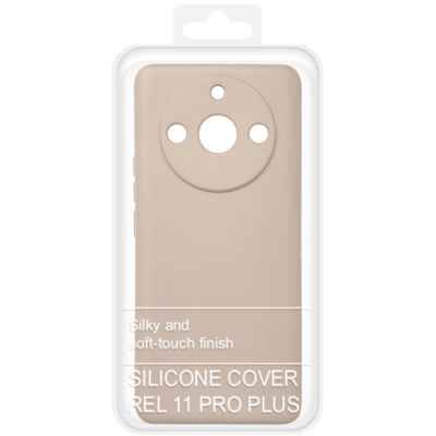 Купить силіконовий чохол soft silicone case для realme 11 pro+ (пудра) онлайн