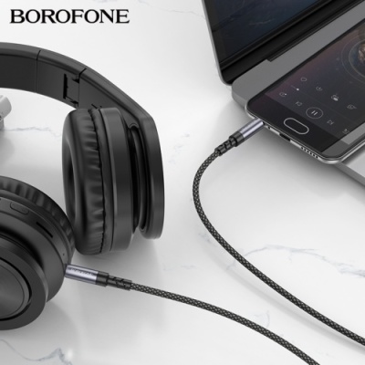 кабель aux borofone bl24 1m (сірий) 