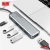 usb hub earldom et-hub12 usb to 4xusb2.0 + usb-c (чорний) 