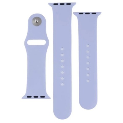 ремінець для apple watch band silicone two-piece 42/44/45/49 mm (39, elegant purple) 