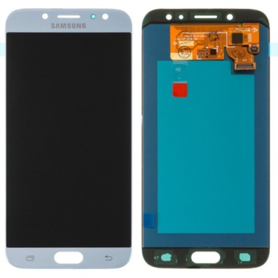 дисплей для samsung j730 galaxy j7 (2017) with touch screen silver (blue) (oled)