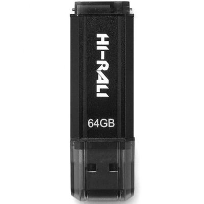 usb флеш-накопичувач hi-rali stark 64gb (чорний) 