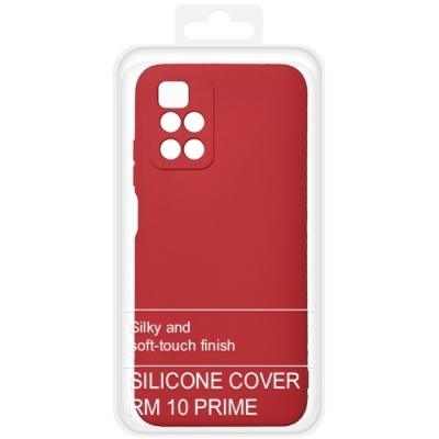 Купить силіконовий чохол soft silicone case для xiaomi redmi 10/redmi 10 2022 (червоний) онлайн