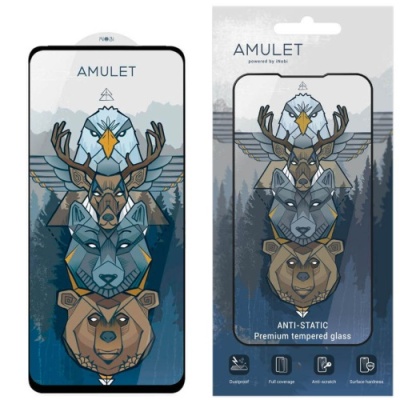 захисне скло amulet full glue hd antistatic для xiaomi poco x6/x6 pro (чорний) 