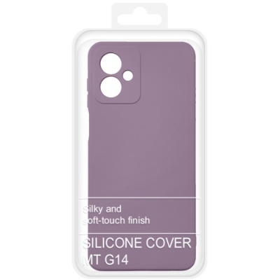 Купить силіконовий чохол soft silicone case для motorola g14 (лаванда) онлайн