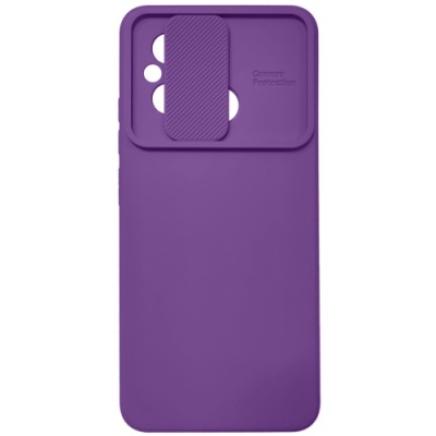 Купить силіконовий чохол soft tpu armor camshield для xiaomi redmi 12c - violet онлайн