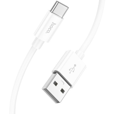 кабель hoco x87 magic silicone usb - type-c 3a/1m (білий) 
