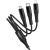кабель hoco x123 3in1 usb/type-c - lightning + microusb + type-c 1м (чорний) 