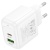 мережевий зарядний пристрій hoco cs54a 1usb/18w/qc3.0 + 1type-c/20w/pd (білий) 