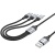 кабель hoco x102 3in1 usb - (lightning+microusb+type-c) 2.4a/1m (чорний) 