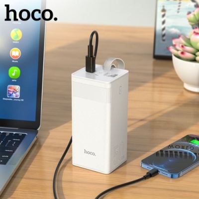 додаткова батарея power bank hoco j86a powermaster 22.5w 50000 mah (білий) 