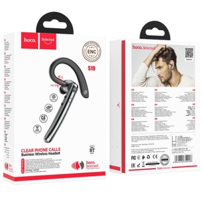 бездротова моно-гарнітура hoco s19 (чорний) 