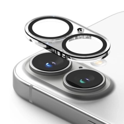 захисно скло на камеру hoco g13 3d для apple iphone 16/16 plus (чорний) 