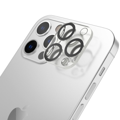 захисно скло на камеру hoco g13 3d для apple iphone 12 pro (чорний) 