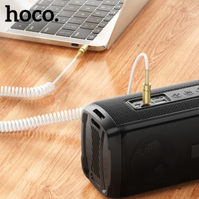 кабель aux hoco upa31 spring 3m (бiлий) 