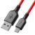 кабель earldom ec-154m soft silicone usb - microusb 3a/1m (червоний) 