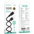кабель borofone bx113 silicone usb - microusb 2.4a/3m (чорний) 