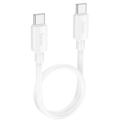 кабель hoco x96 hyper pd60w type-c - type-c 3a/0.25m (білий) 