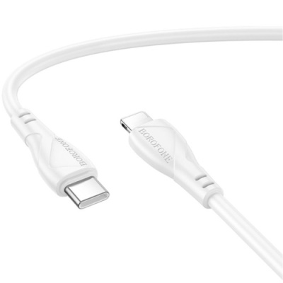 кабель borofone bx121 type-c - lightning pd27w/1m (білий) 