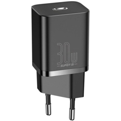 мережевий зарядний пристрій baseus super si (ccsup-j01) 1type-c/30w/pd (чорний) 