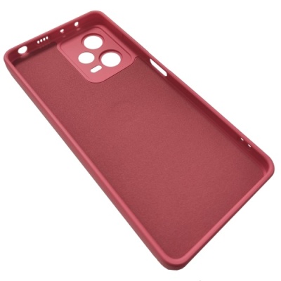 Купить силіконовий чохол soft silicone casevsmagnet ring для xiaomi redmi note 12 pro 5g - hawthom red онлайн