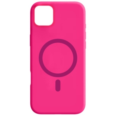 Купить чохол silicone case with magsafe для apple iphone 11 (hot pink) онлайн