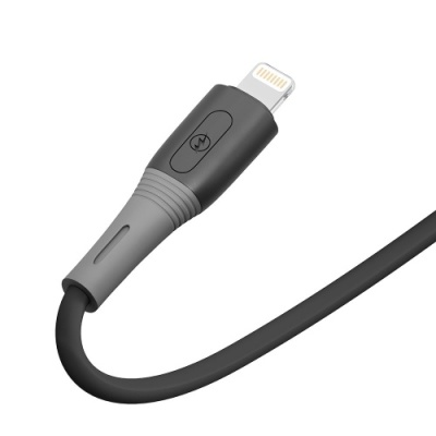 кабель ridea rc-si35 siliconepro usb - lightning 12w/1m (чорний) 