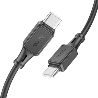 кабель hoco x101 silicone (pd) type-c - type-c 60w/1m (чорний) 