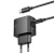 мережевий зарядний пристрій hoco cs61a 1usb/18w/qc3.0 + 1type-c/30w/pd + (type-c - type-c) (чорний) 