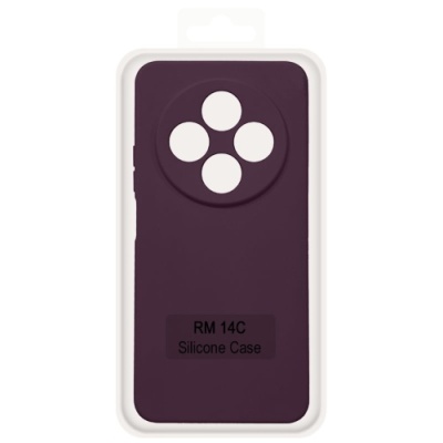 Купить чохол soft silicone case full для xiaomi redmi 14c/poco c75/redmi a4/17c (бордовий) онлайн