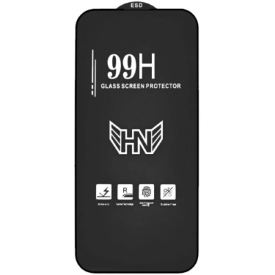 захисне скло glass 99h antistatic для apple iphone 17/16 pro (чорний) 