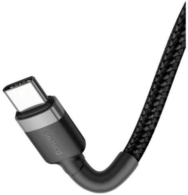 кабель baseus cafule type-c - type-c 60w/2m (catklf-hg1) (black) 