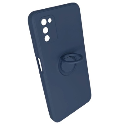 Купить силіконовий чохол soft silicone casevsmagnet ring для samsung a037 galaxy a03s - blue онлайн
