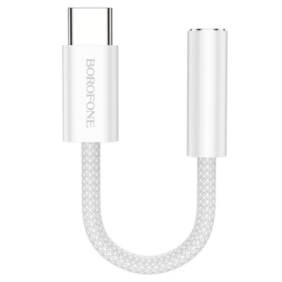 перехідник borofone bv15 type-c - 3.5 audio jack (сірий) 