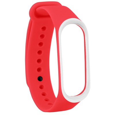 ремінець для xiaomi mi band 3/4 red/white 