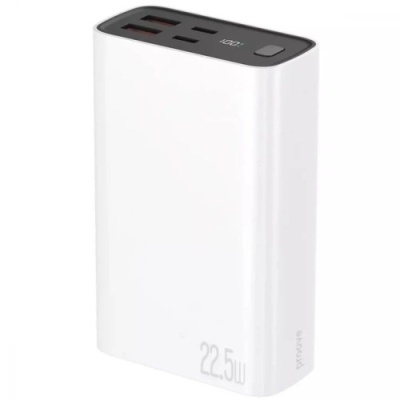 додаткова батарея power bank proove hyper flux plus pd20w+qc22.5w 20000mah (white) 