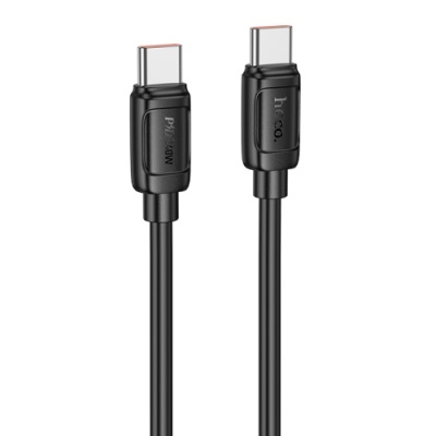 кабель hoco x115 surpass 240w type-c - type-c 1m (чорний) 