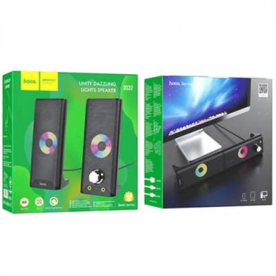 колонки для комп'ютера hoco ds32 combined colorful speaker (чорний) 