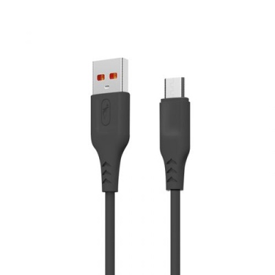 кабель skydolphin s61v usb - microusb 2.4a/1m (чорний) 